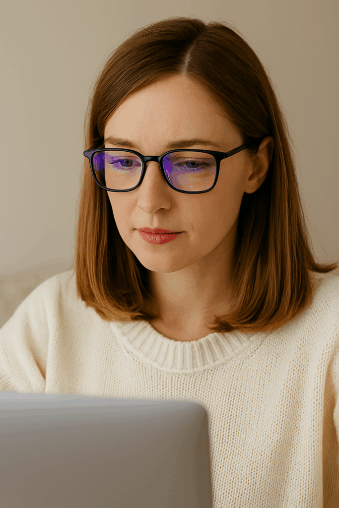lunettes anti lumière bleue, opticien Perpignan, achat lunettes, lunettes pour ordinateur, protection yeux écran, Optique Saint Martin, Pyrénées-Orientales, fatigue visuelle, verres anti lumière bleue, lunettes contre lumière bleue 66
